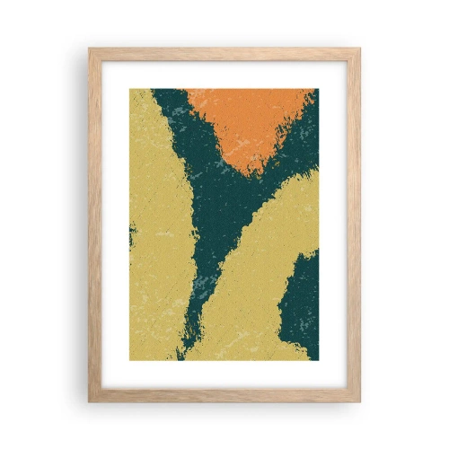 Plagát v ráme zo svetlého duba - Abstrakcia – spomalený pohyb - 30x40 cm