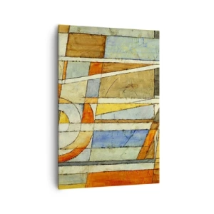 Obraz na plátne - Kubizmus na stavbe - 70x100 cm