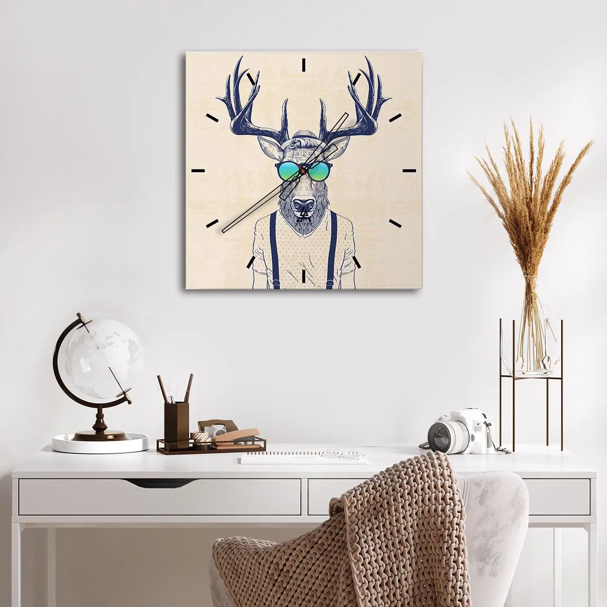 Nástenné hodiny - A koho si čakal? - 30x30 cm