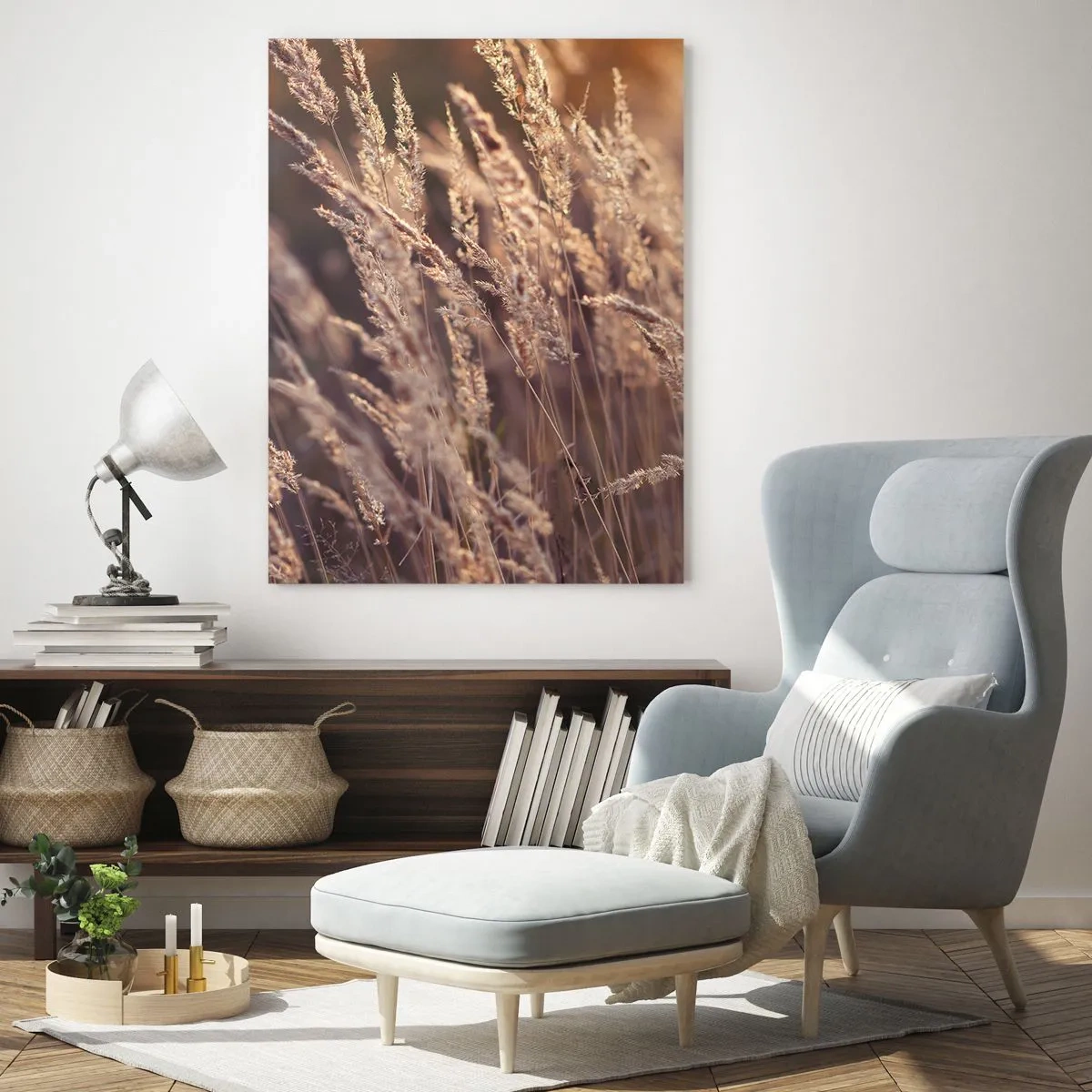 Obraz na skle - Pripravení privítať jeseň - 50x70 cm