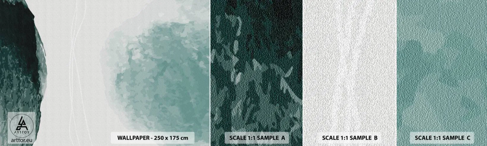 Vzorka Fototapeta Standard Eco - Stretnutie s hmlou - Moderné, Minimalistický, Abstrakcia - 100x30 cm