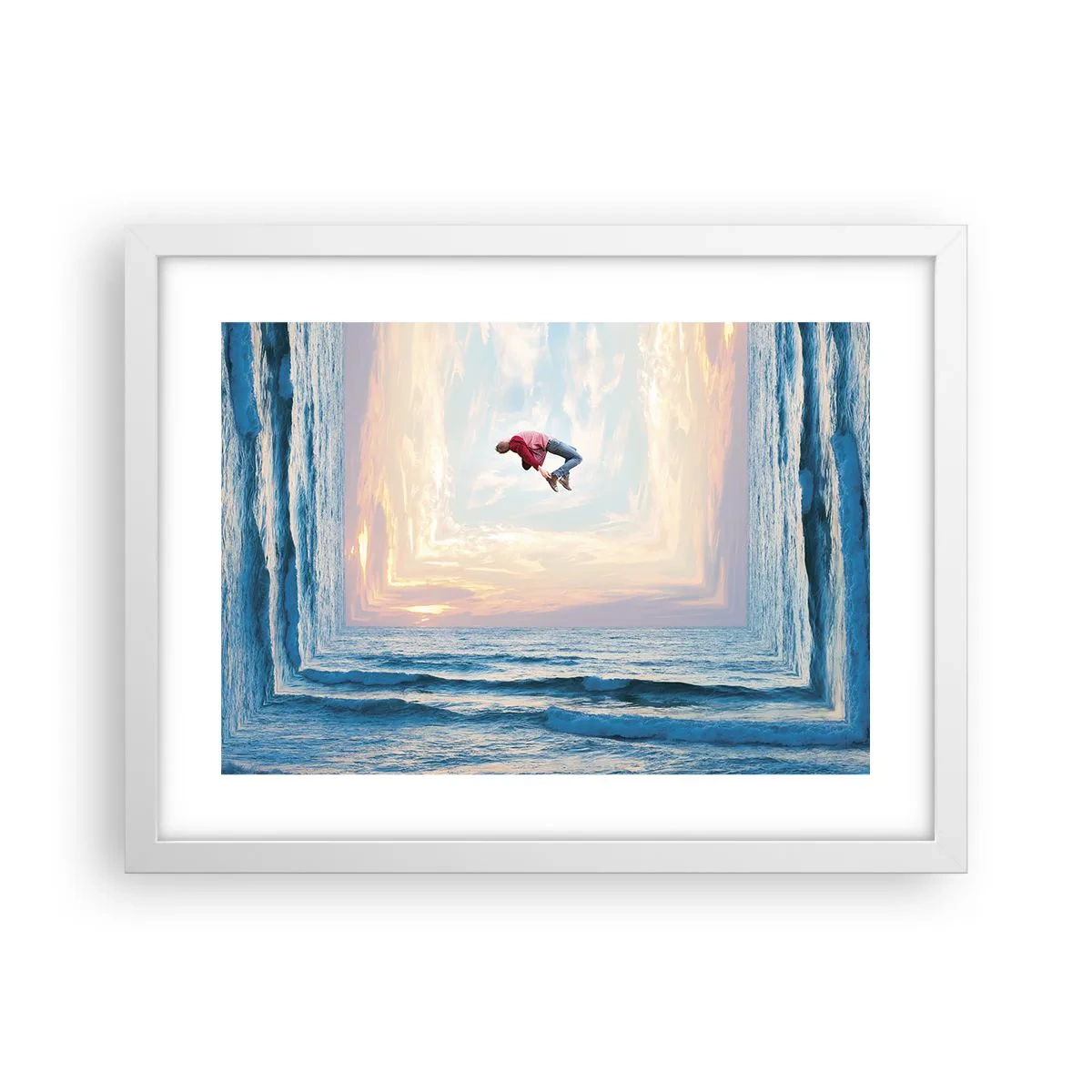 Plagát v bielom ráme - Do inej dimenzie - 40x30 cm