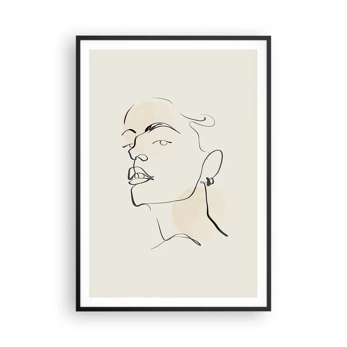 Plagát v čiernom ráme - Hrdý pohľad - 70x100 cm