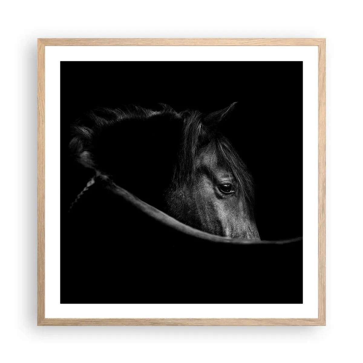 Plagát v ráme zo svetlého duba - Čierny knieža - 60x60 cm