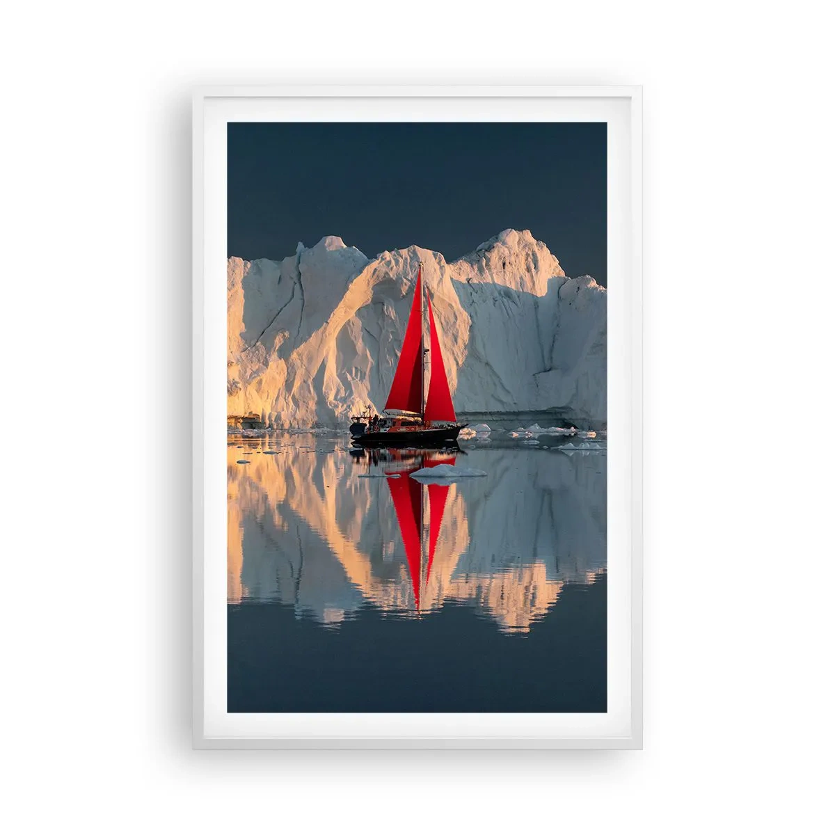 Plagát v bielom ráme - Na okraji sveta - 61x91 cm