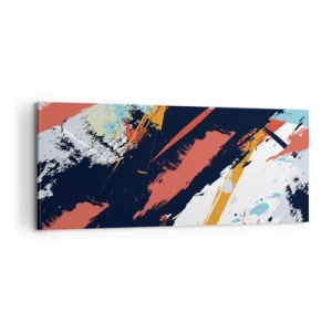 Obraz na plátne - Dynamická kompozícia - 100x40 cm