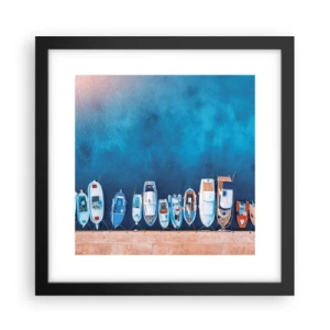 Plagát v čiernom ráme - V rade za sebou - 30x30 cm