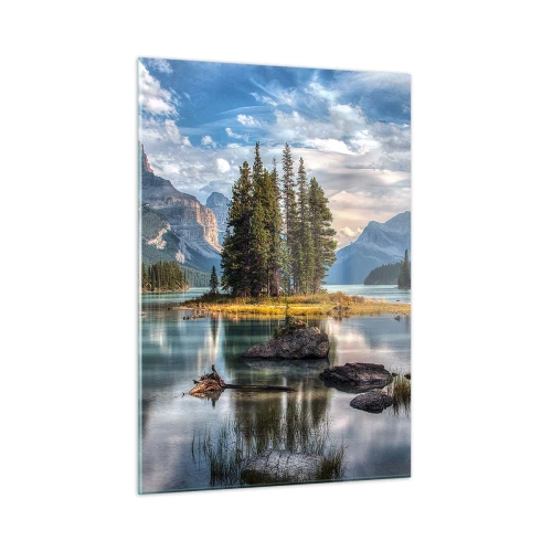 Obraz na skle - Pri veľkej a čistej vode… - 50x70 cm