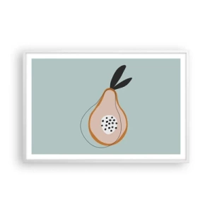 Plagát v bielom ráme - Prenikanie do podstaty vecí - 91x61 cm