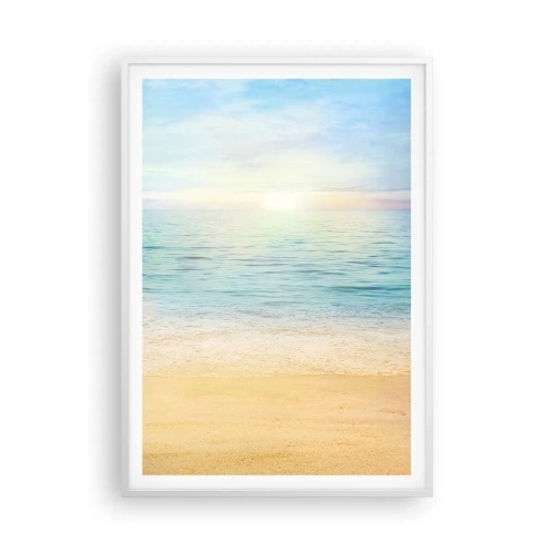 Plagát v bielom ráme - Veľká modrá - 70x100 cm