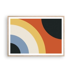 Plagát v ráme zo svetlého duba - K sebe samému - 100x70 cm