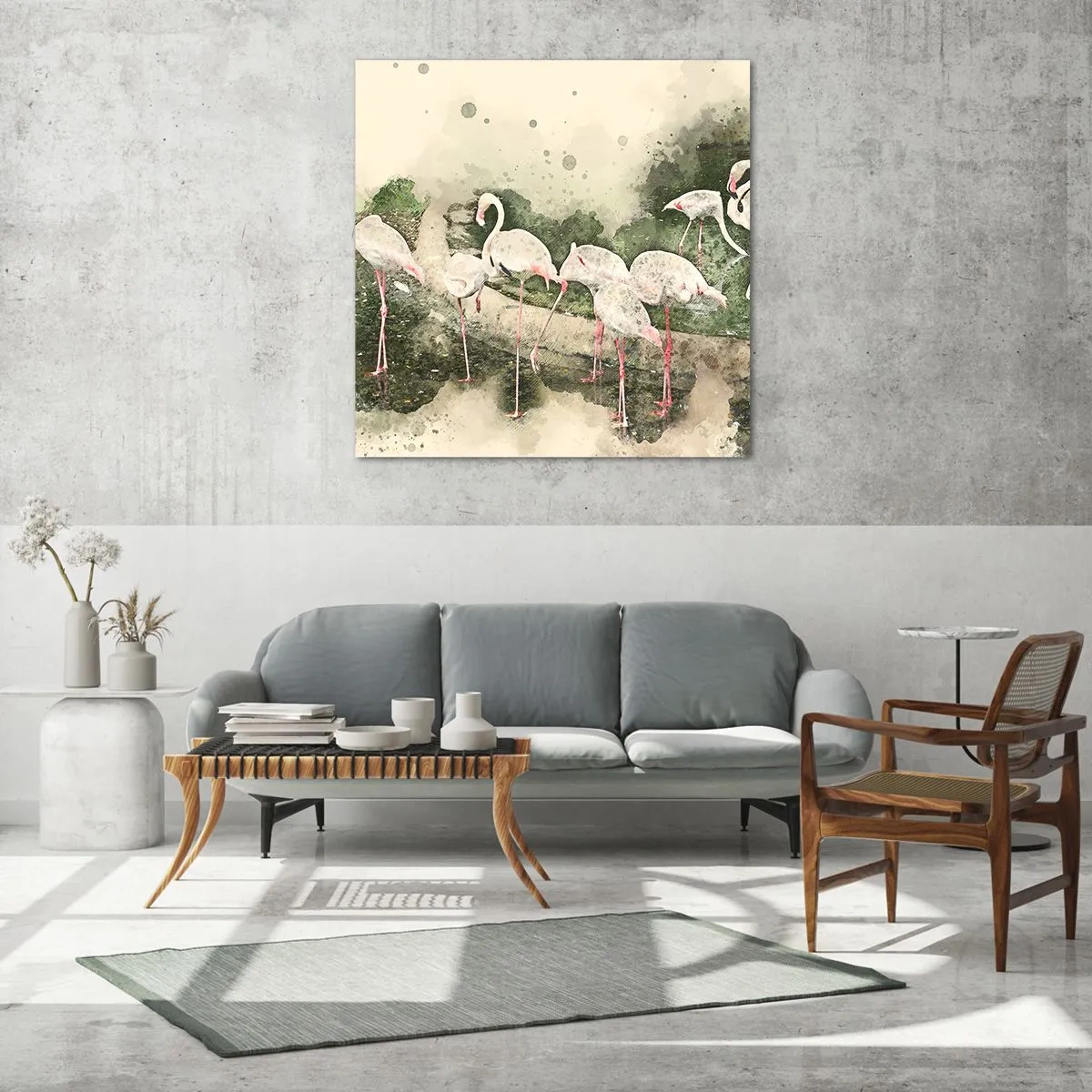 Obraz na skle - Exotický sen - 60x60 cm