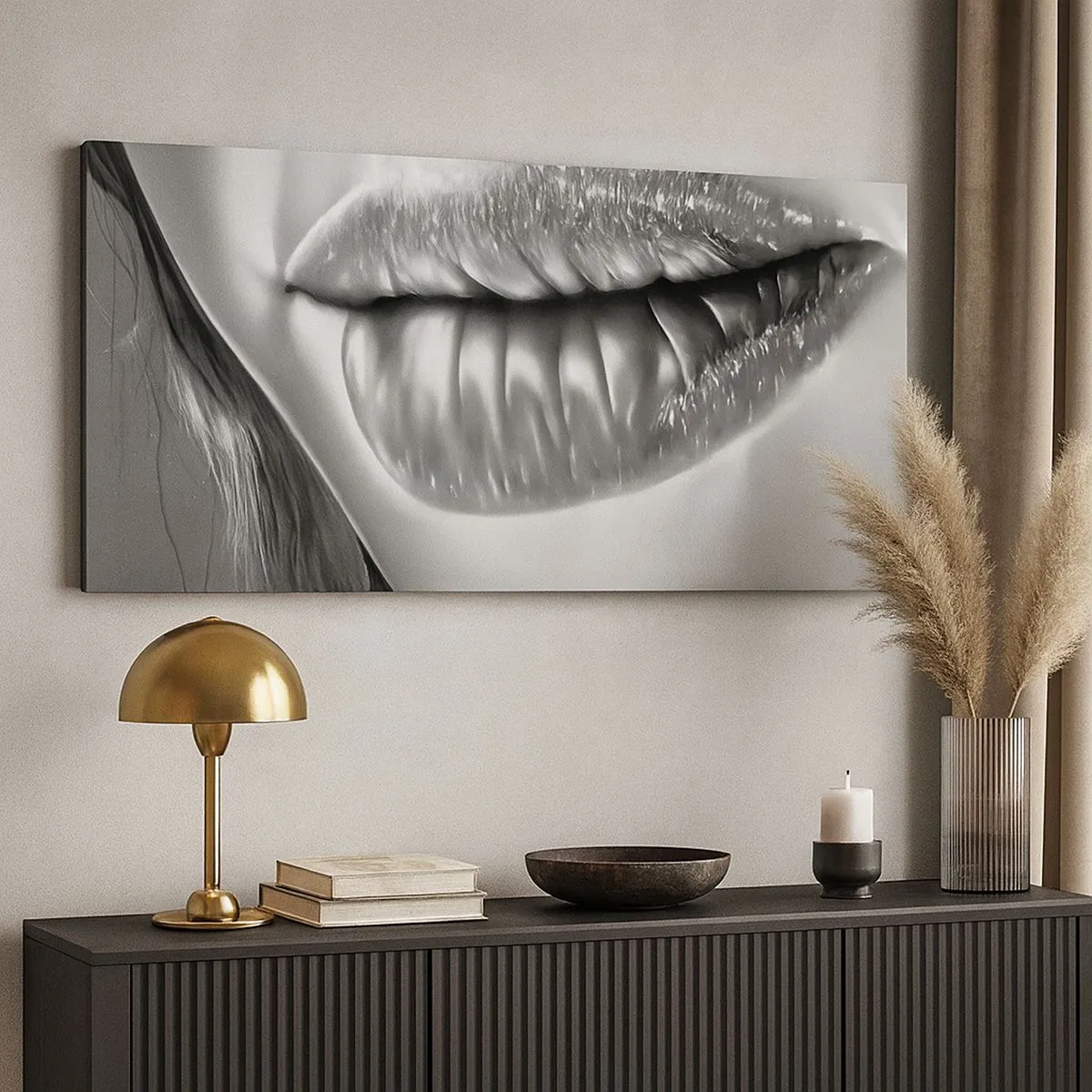 Obraz na plátne - Viem, na čo myslíš… - 100x40 cm