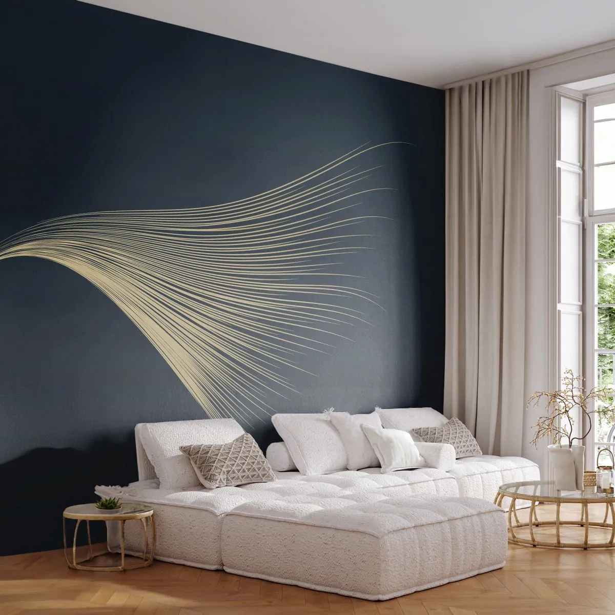 Fototapeta Premium Canvas - Ako anjelské vlasy - Abstrakcia, Kus, Grafika - 200x140 cm