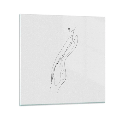Obraz na skle - Iba sľub - 30x30 cm
