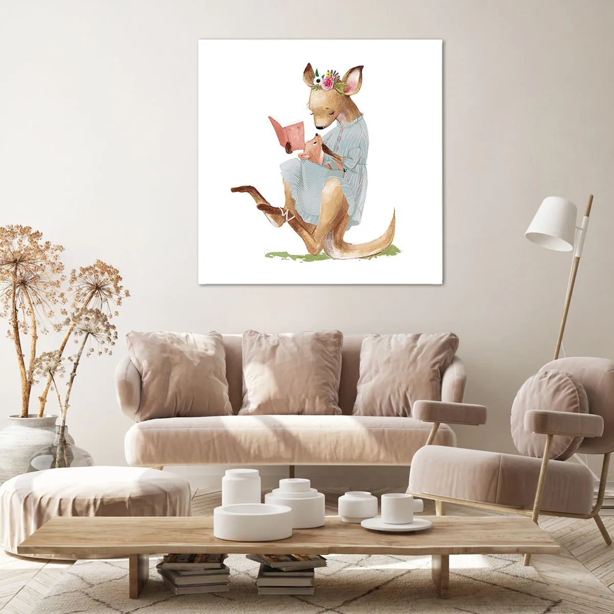 Obraz na plátne - Prečítaj mi, mama - 50x50 cm