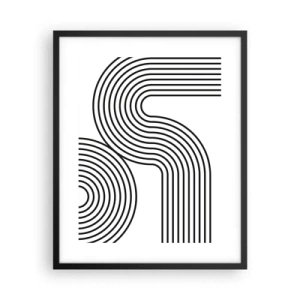 Plagát v čiernom ráme - V zákrute - 40x50 cm