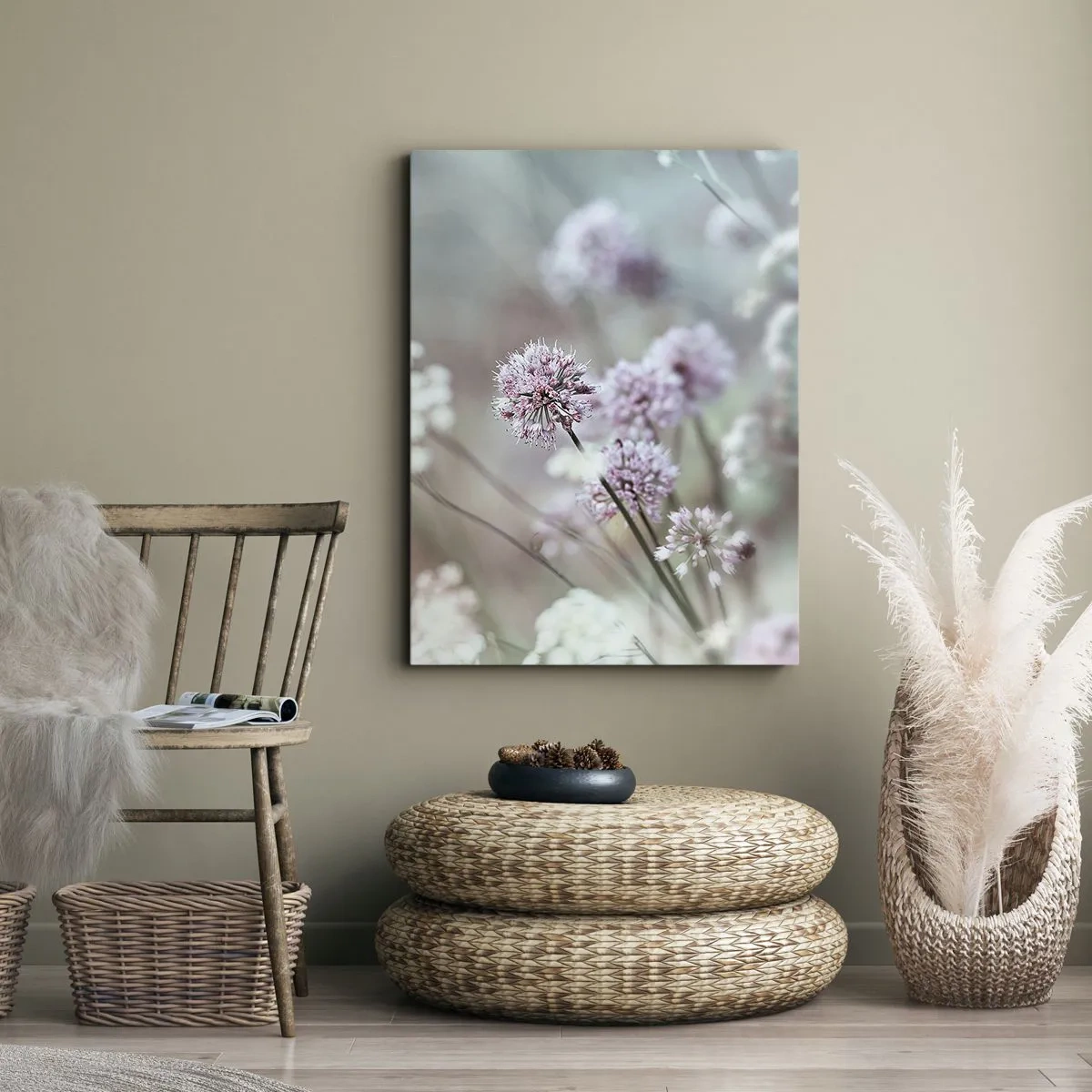 Obraz na plátne - Sladké filigrány byliniek - 70x100 cm