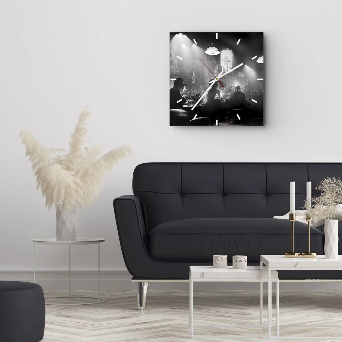 Nástenné hodiny - V jazzovej atmosfére - 30x30 cm