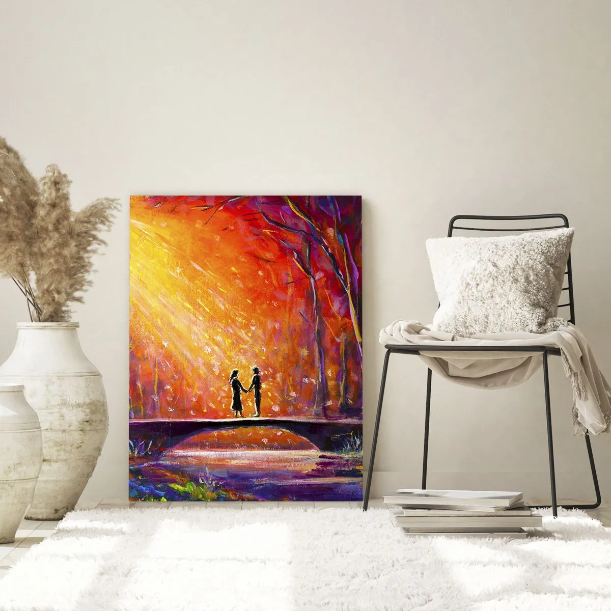 Obraz na skle - Nebo ich tiež miluje - 50x70 cm