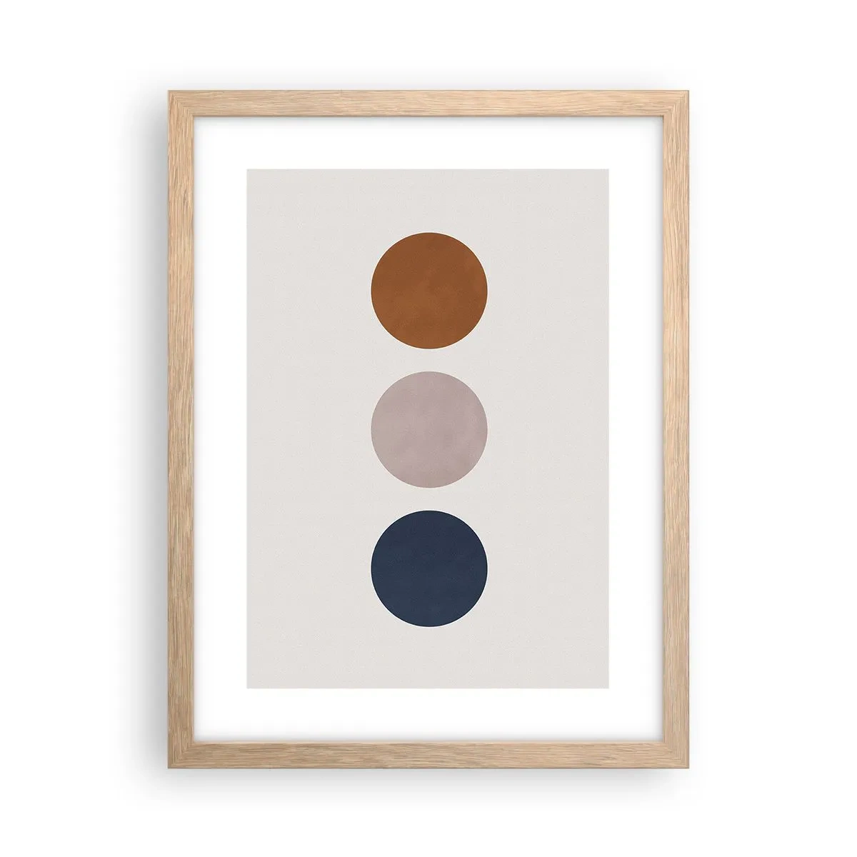 Plagát v ráme zo svetlého duba - Symbol dokonalosti - 30x40 cm