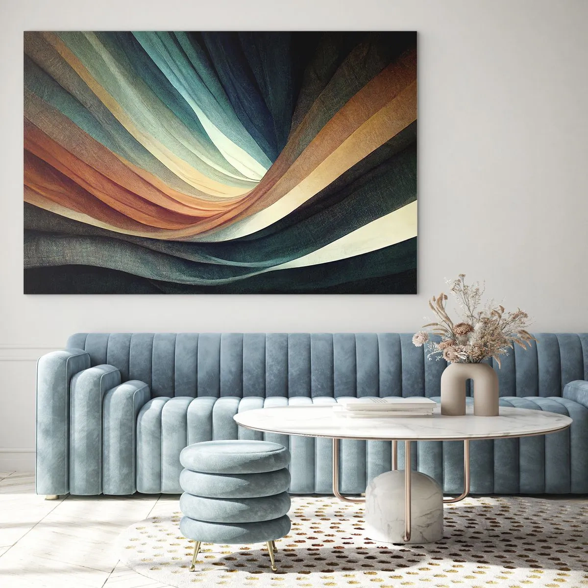 Obraz na skle - Utkané z farieb - 120x80 cm