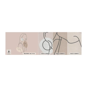 Vzorka fototapety Premium Canvas - Dievčenská ikona - Abstrakcia, Žena, Grafika - 100x30 cm