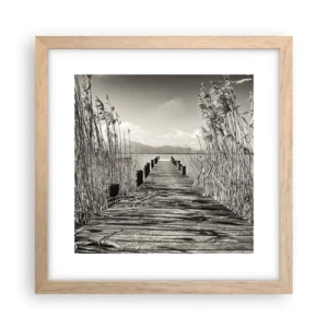 Plagát v ráme zo svetlého duba - V ústraní tráv - 30x30 cm