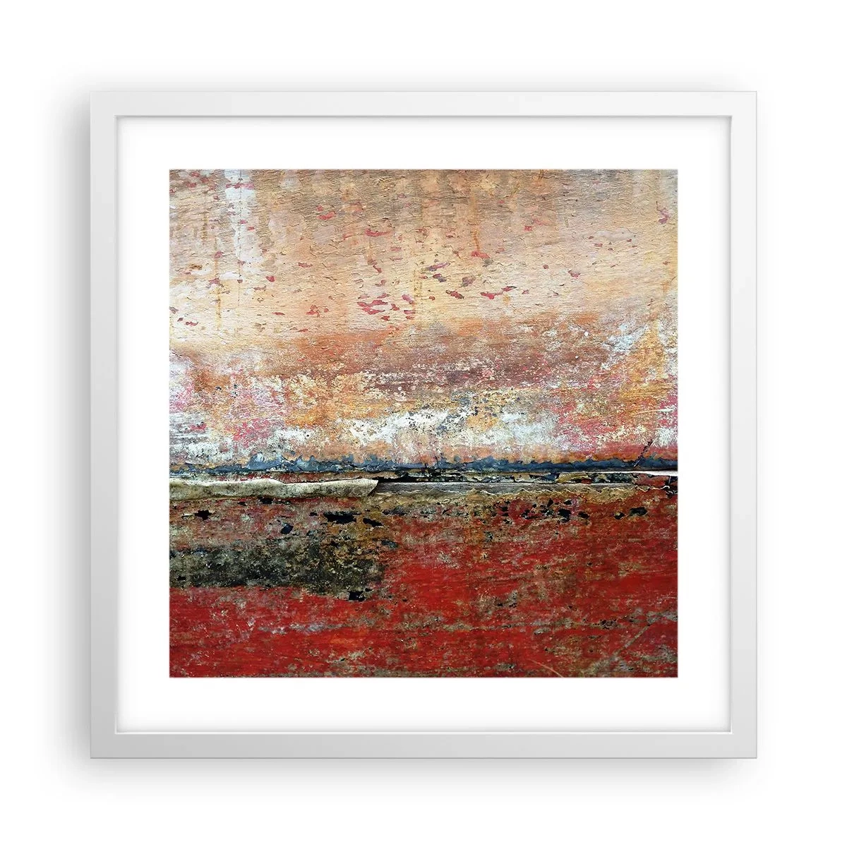 Plagát v bielom ráme - Možno je to more - 40x40 cm
