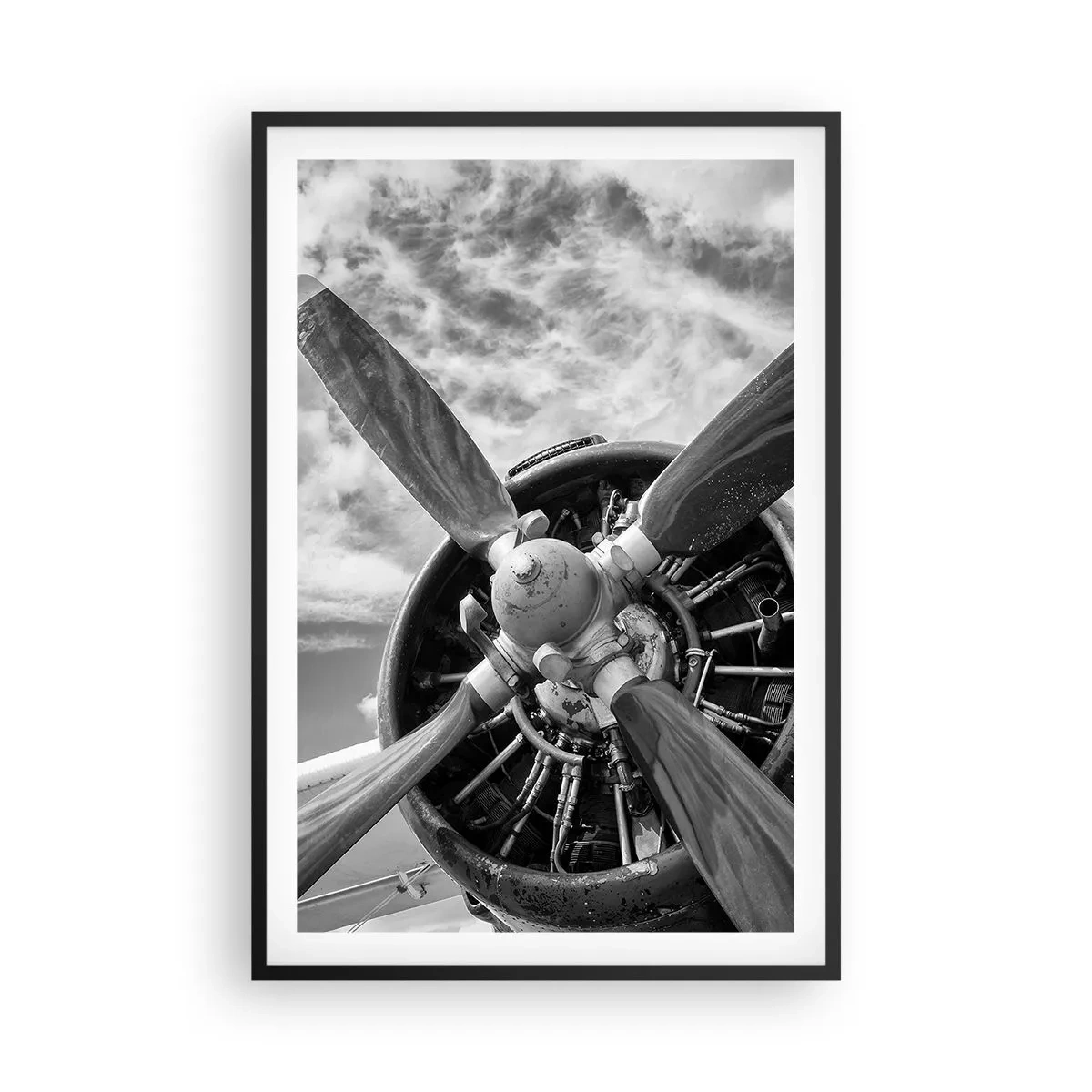 Plagát v čiernom ráme - Dobyvateľ oblohy - 61x91 cm