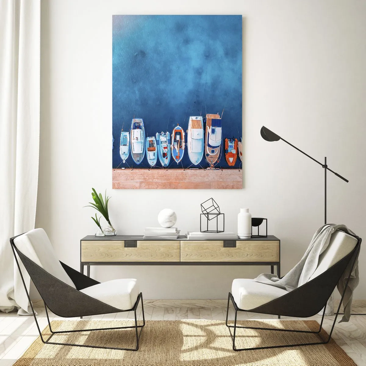 Obraz na skle - V rade za sebou - 50x70 cm