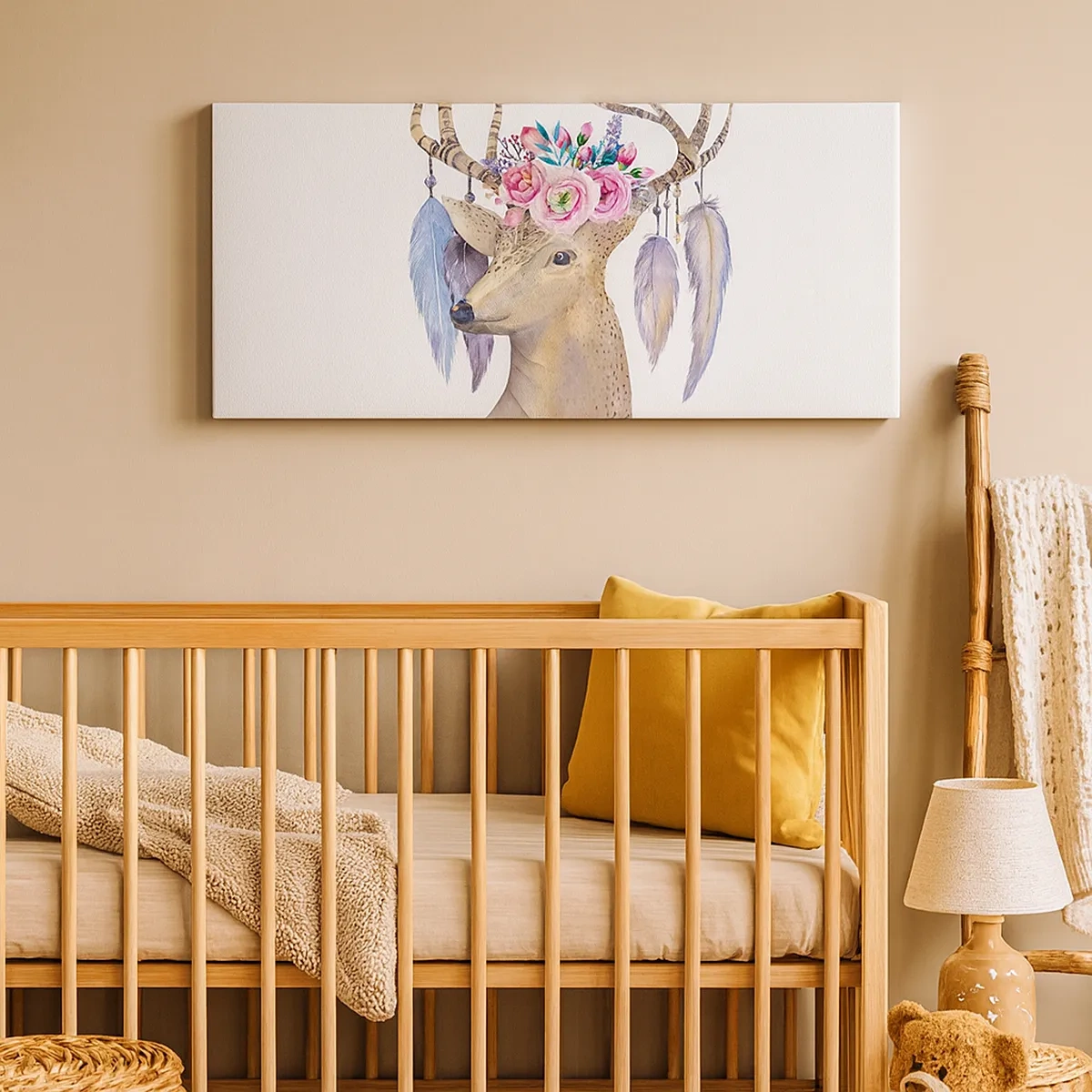 Obraz na plátne - Sprievodca duše - jemný, nevinný - 30x30 cm