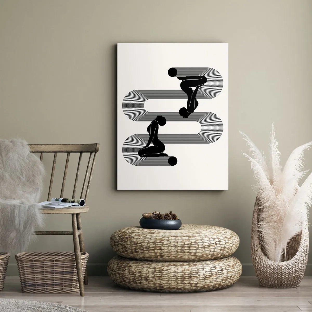 Obraz na plátne - Zmyselná symetria - 65x120 cm