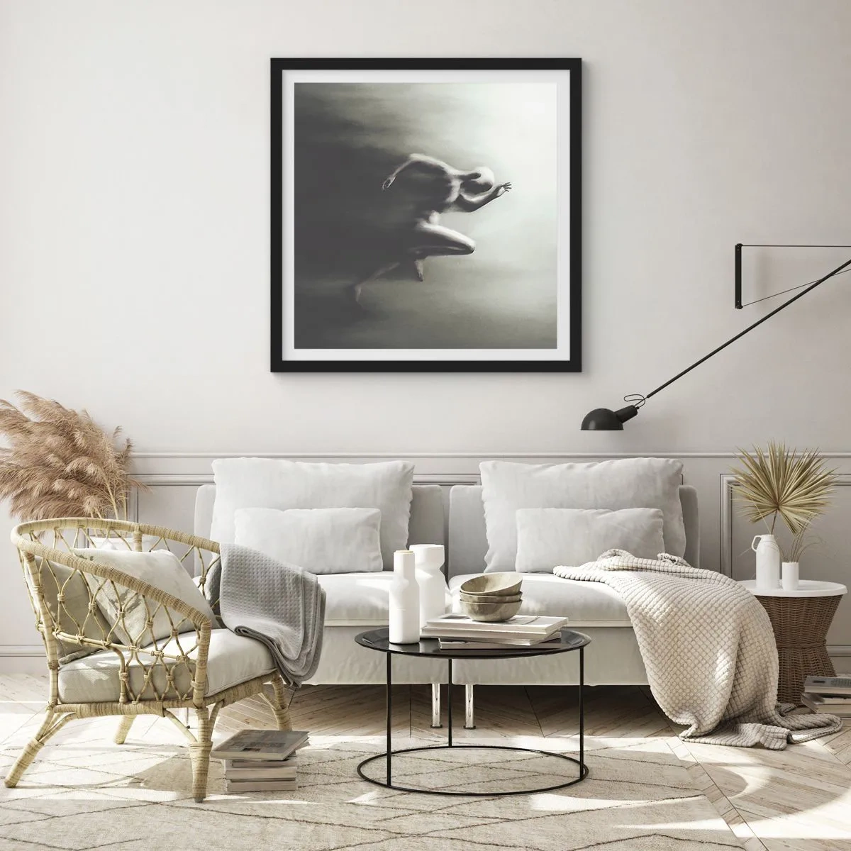 Plagát v čiernom ráme - Nezastaviteľný - 60x60 cm