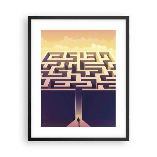 Plagát v čiernom ráme - Čas rozhodnutí - 40x50 cm