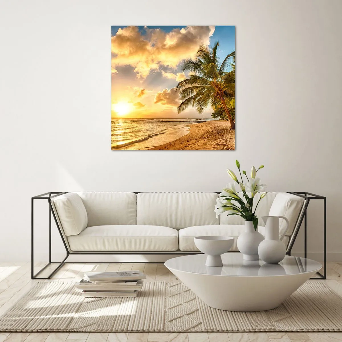 Obraz na skle - Večné leto, vždy prázdniny - 60x60 cm