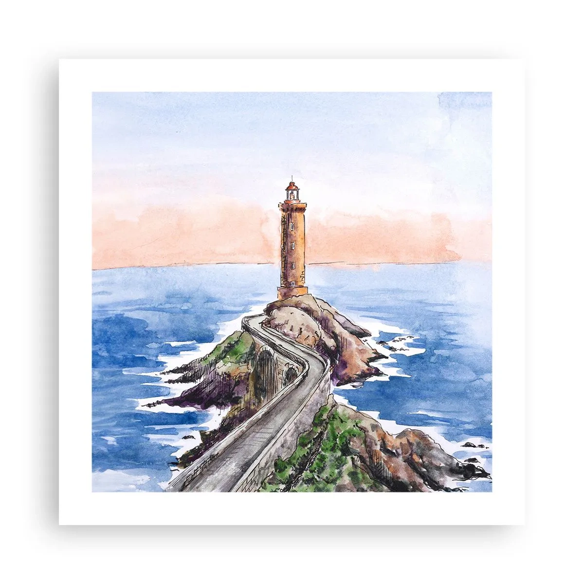 Plagát - Tvárou v tvár moru - 50x50 cm