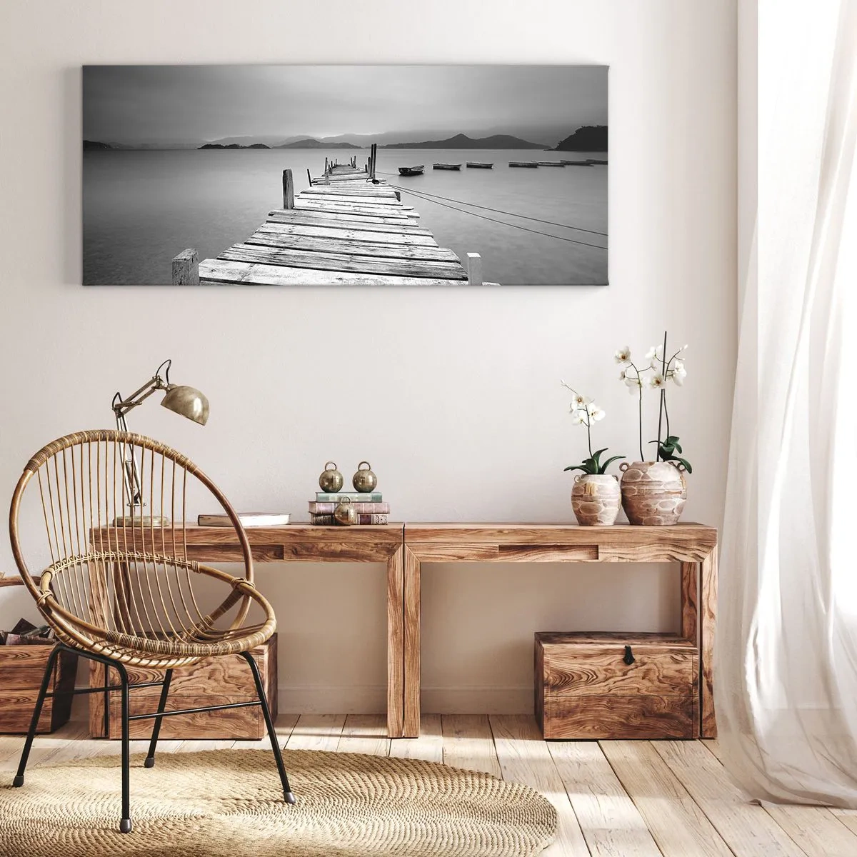 Obraz na plátne - Za horami, za morom  - 100x40 cm