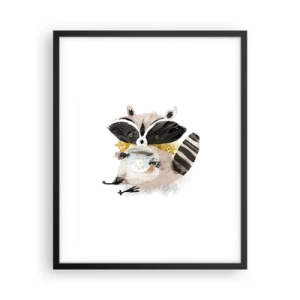 Plagát v čiernom ráme - Môj priateľ mýval - 40x50 cm