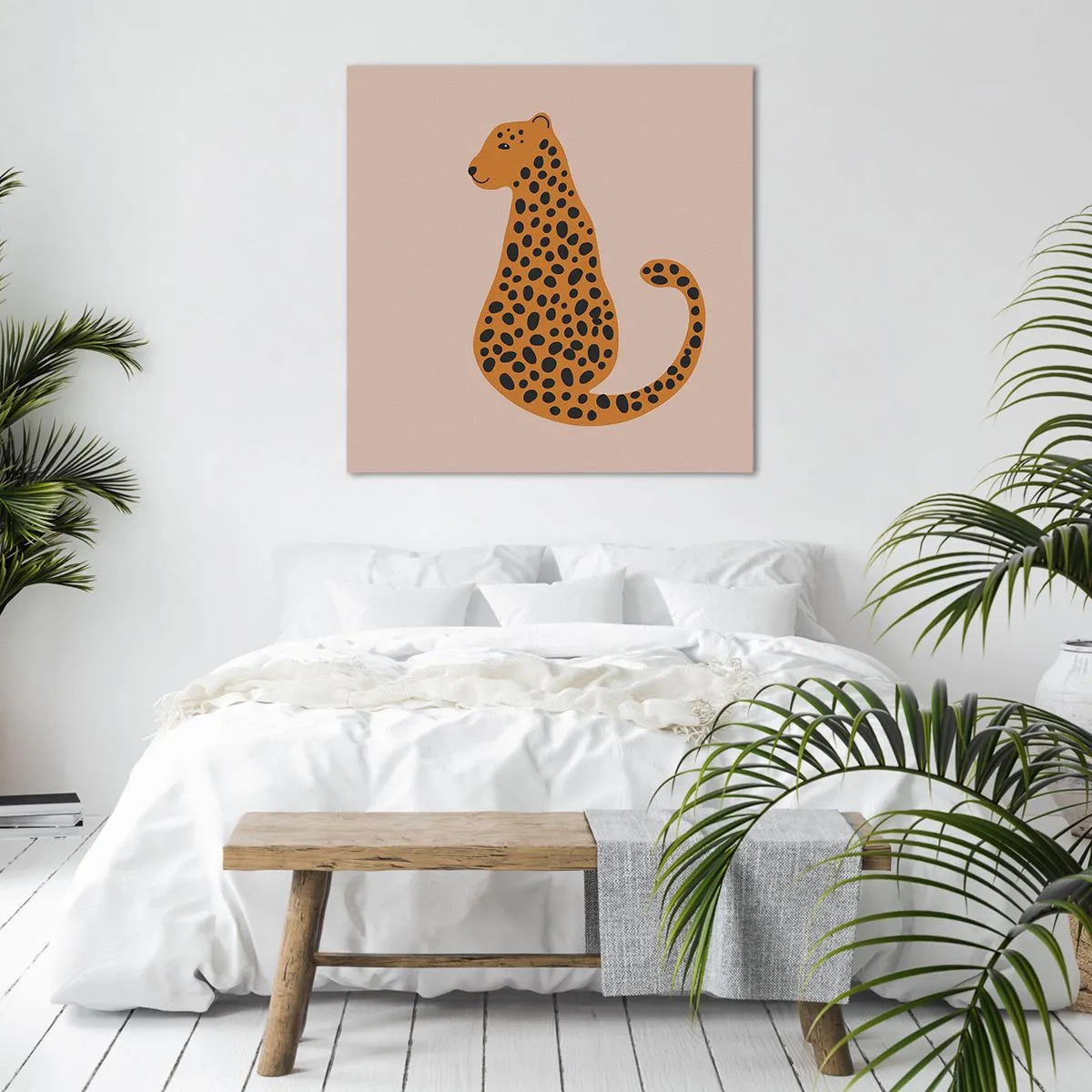 Obraz na plátne - Leopardný vzor je v móde - 30x30 cm