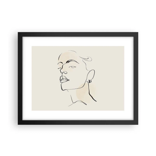 Plagát v čiernom ráme - Hrdý pohľad - 40x30 cm