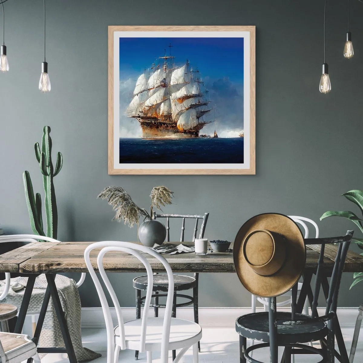 Plagát v ráme zo svetlého duba - The great glory! - 60x60 cm