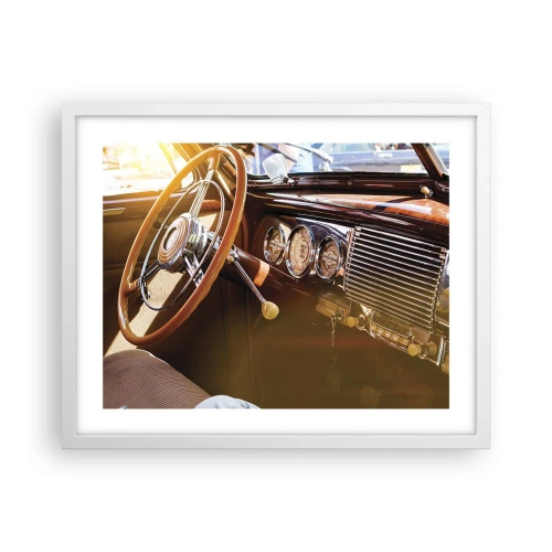 Plagát v bielom ráme - Závan luxusu z minulosti - 50x40 cm