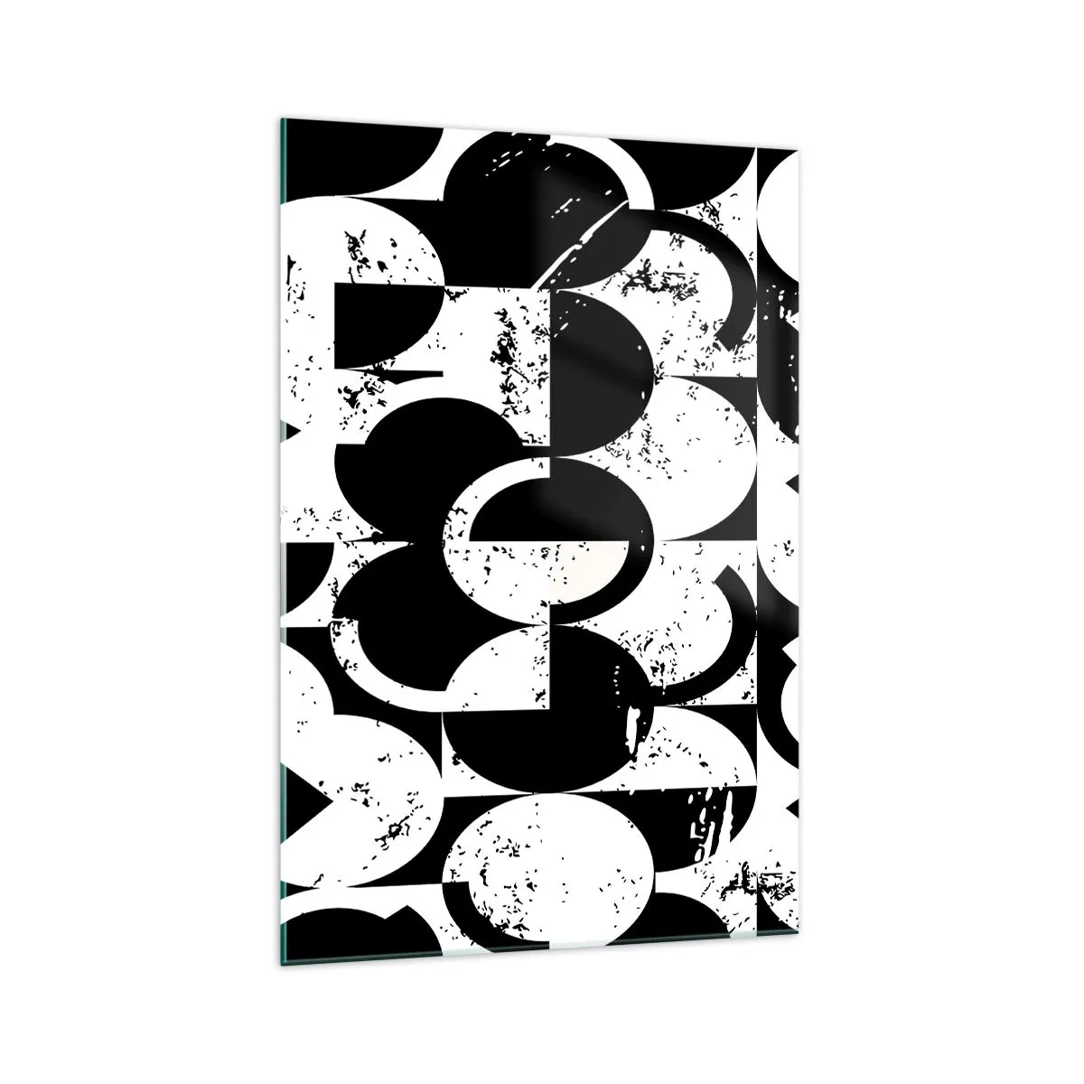 Obraz na skle - Biele je biele a čierne čierne - 70x100 cm