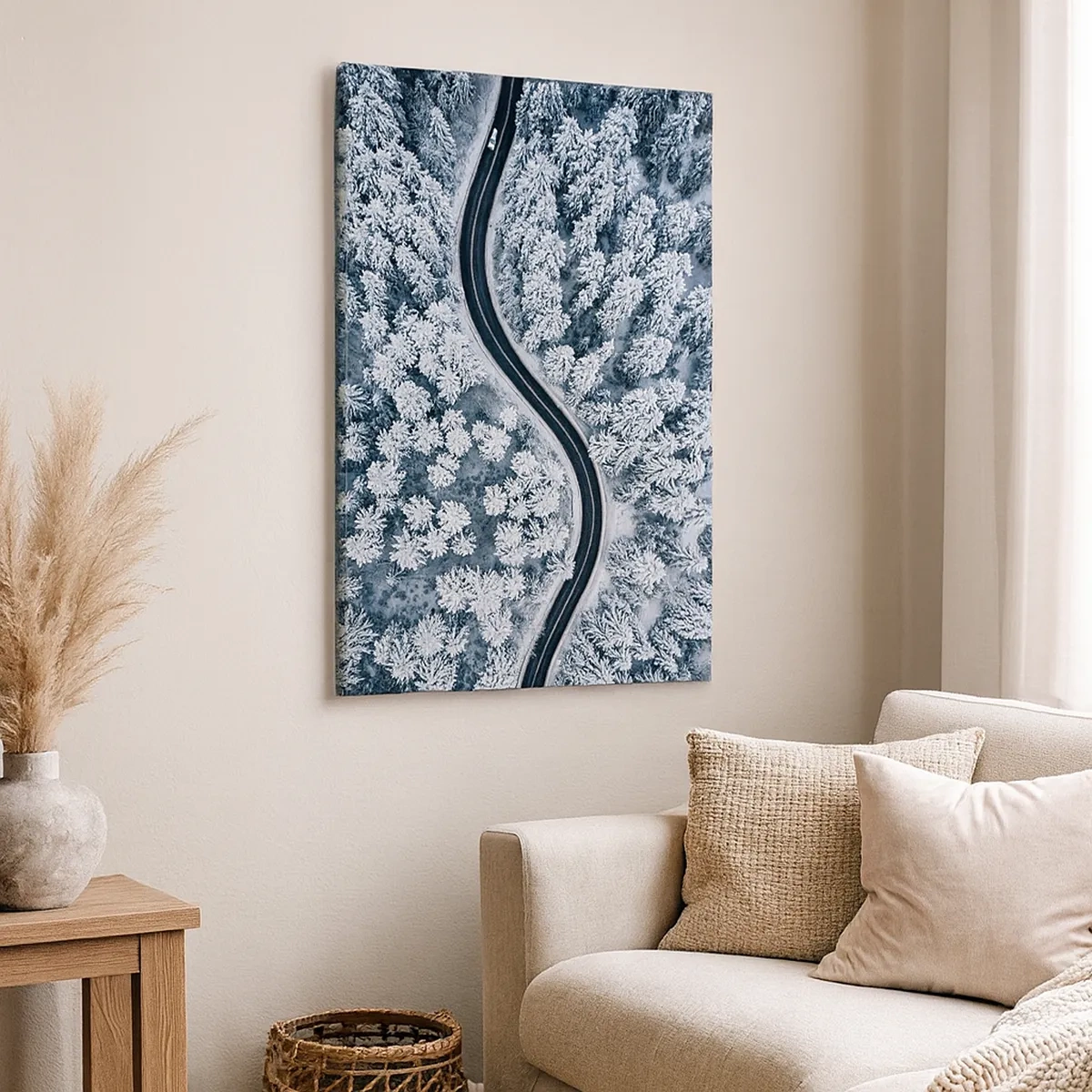 Obraz na plátne - Zimným lesom - 50x70 cm