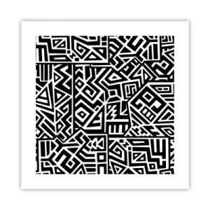 Plagát - Predkolumbovská kompozícia - 40x40 cm