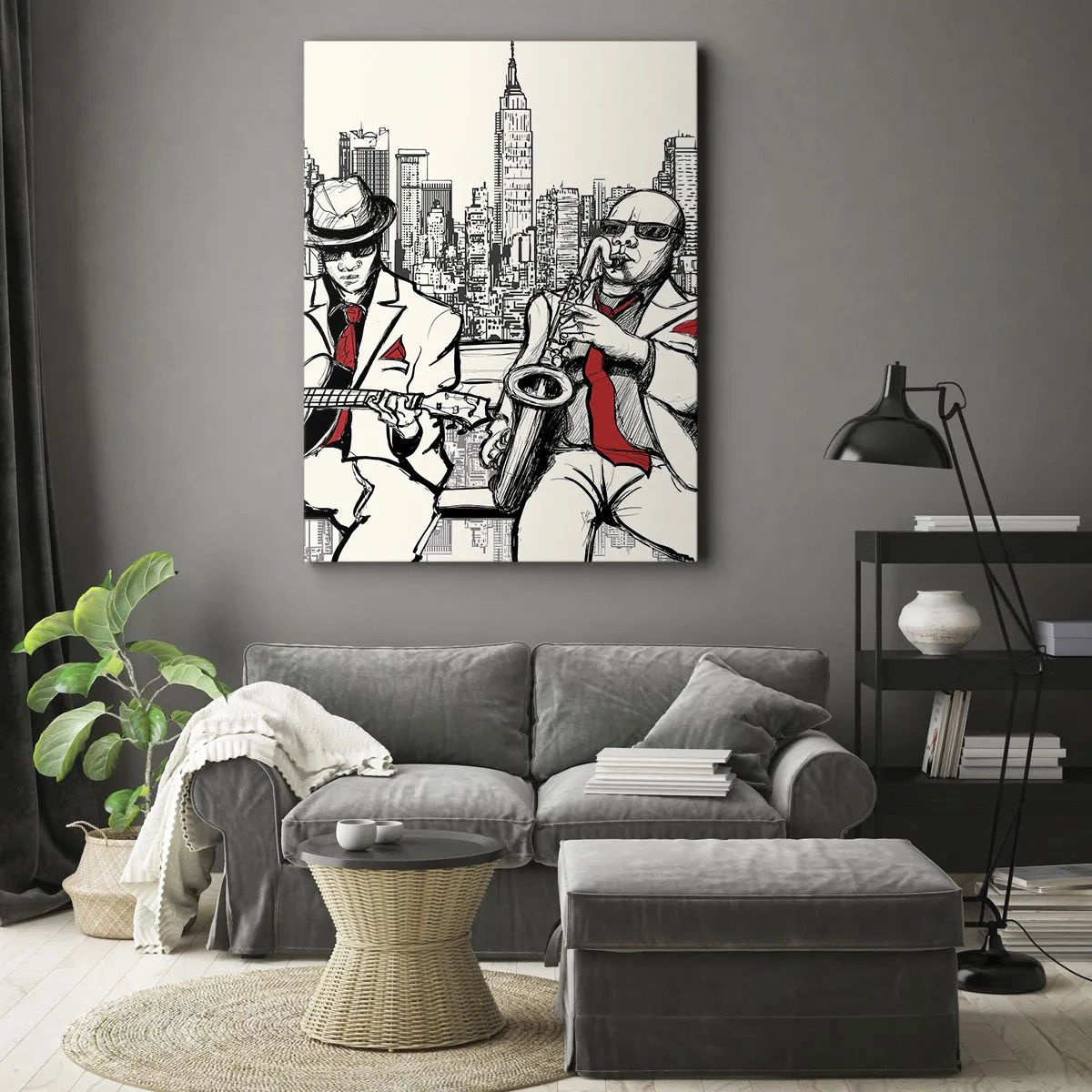 Obraz na plátne - Newyorská improvizácia - 50x70 cm