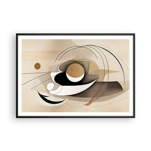 Plagát v čiernom ráme - Kompozícia: podstata vecí - 100x70 cm