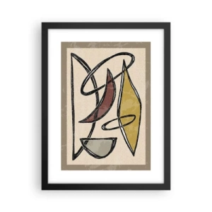 Plagát v čiernom ráme - Zvisle a vodorovne - 30x40 cm
