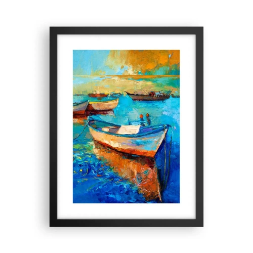 Plagát v čiernom ráme - V južnom zálive - 30x40 cm